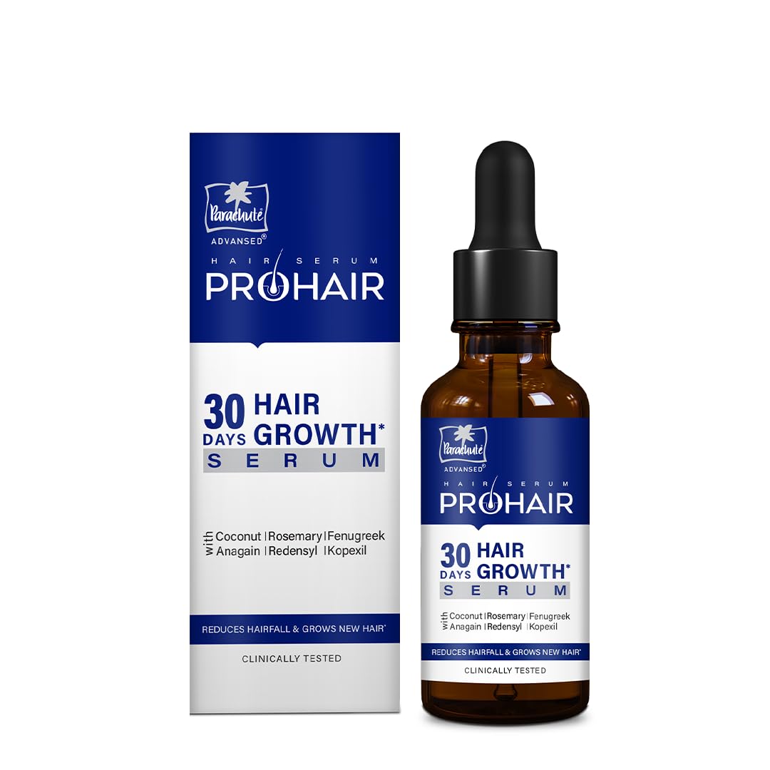 Parachute Advansed 30 days Pro hair Growth Serum | Starts Working From Roots in 14 Days| With Rosemary, Anagain, Redensyl, Kopexil | Reduces Hair fall | Grows New Hair | For Men & Women, 30ml