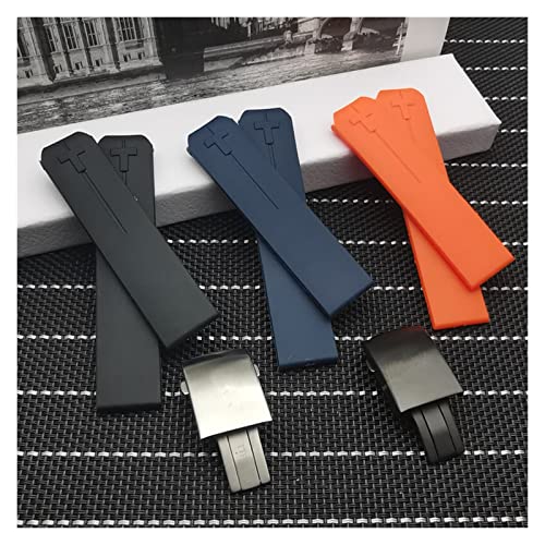 Preisvergleich Produktbild EFEOM 20 mm Naturkautschuk-Herren-Uhrenarmband, Ersatz-Silikon-Uhrenarmbänder, kompatibel mit Tissot T-Touch T33-Armband, wasserdichtem Armband