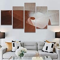SIGNWIN 5 Panel Canvas Wall Art Modern Art Shapely Patterns Windows for Home Decorations Ready to Hang - 60