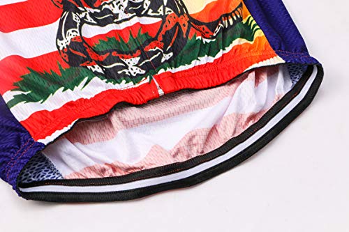 Camiseta ciclismo manga corta rayas y maillot reflectante EE. UU. 5