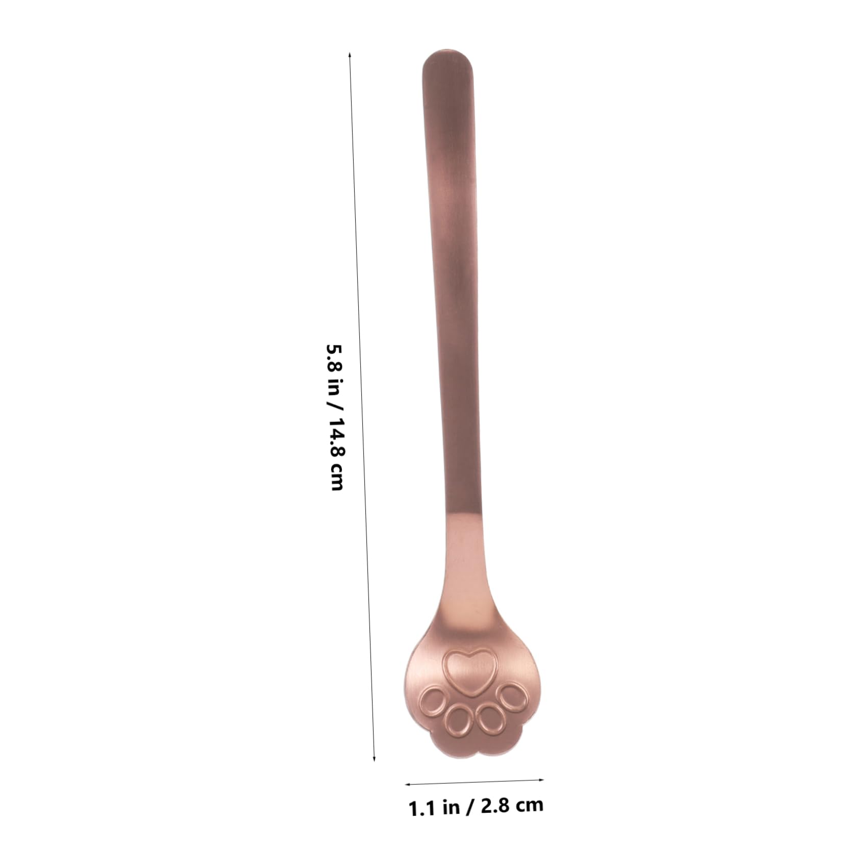 Cabilock 2Pcs Coffee Stir Spoons Cute Stainless Steel Mini Dessert Spoons for Ice Cream Cake and Salad Fun Cutlery for Home Parties and Coffee Bars