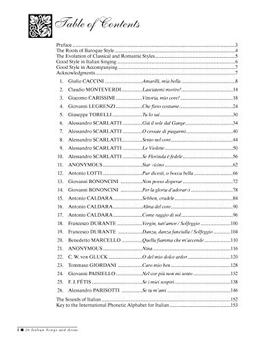 26 Italian Songs and Arias: Medium Low Voice, Book & CD - Image 3