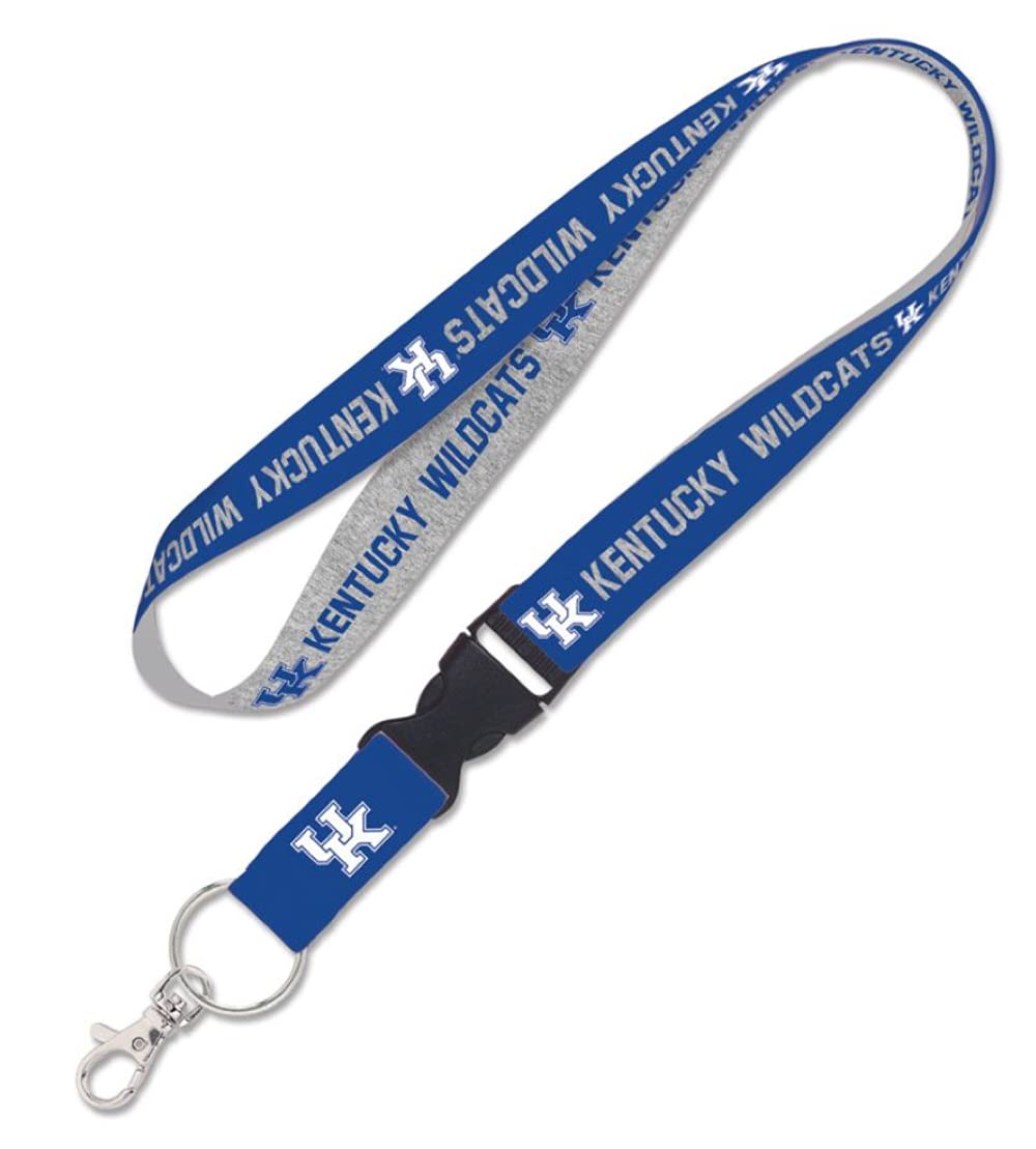 CaseysKentucky Wildcats Lanyard with Detachable Buckle 1" Width - Heathered/Jersey Print