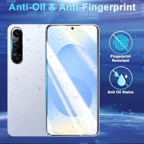 Image of [2+2 Pack Privacy Screen Protector Compatible with Galaxy S25 5G, 2 Tempered Film - 2 Camera Lens Glass - High Clarity - Anti-Spy Protection - Scratch Resistant - Easy Installation