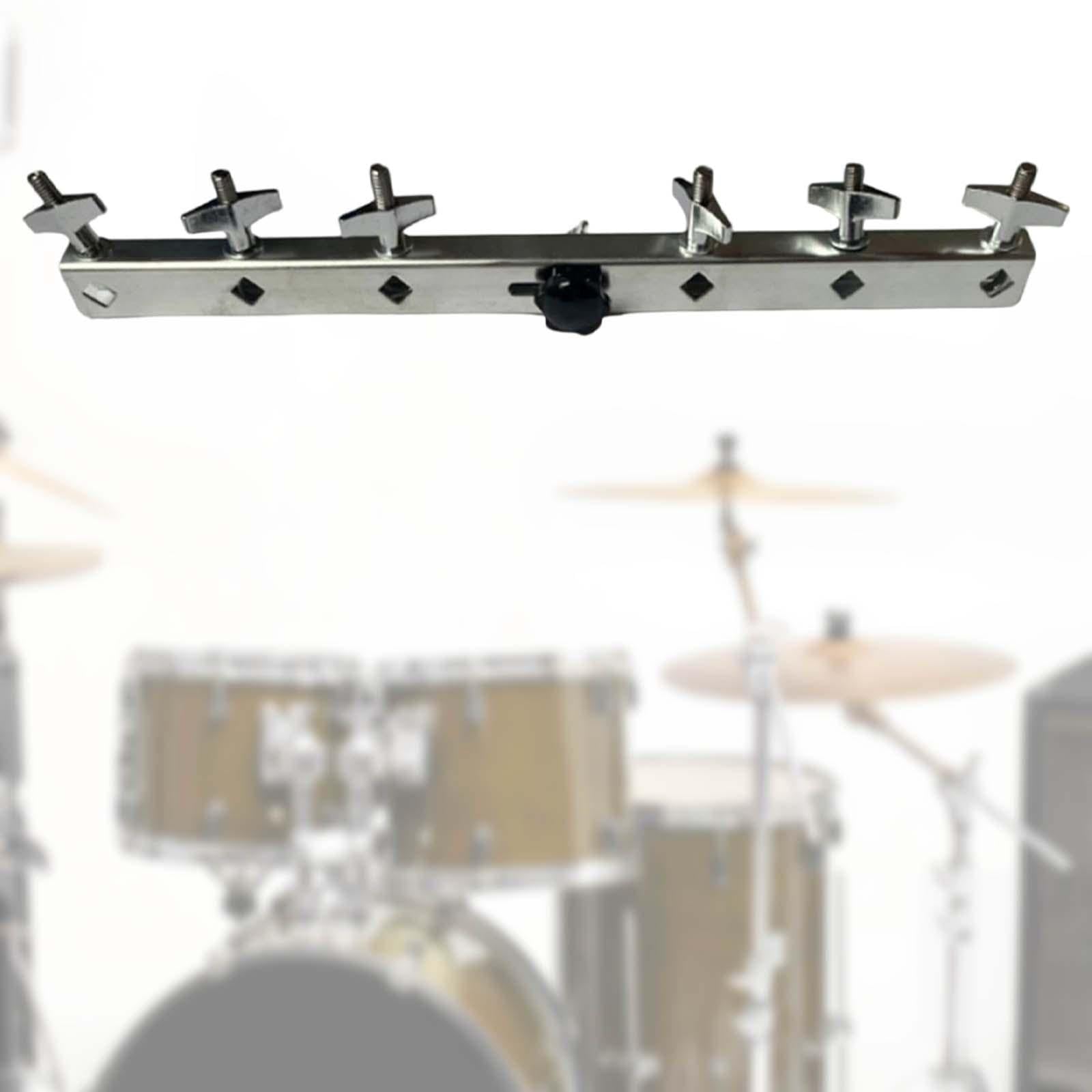 Oshhni Kuhglockenhalterung Verlängerungsklemme Instrumentenzubehör Bassdrum Ständer Und Schlagzeug Teil für Schnelle Montage An Stativen für Touren Live Sho, 38.8 Cm X 6.4 Cm X