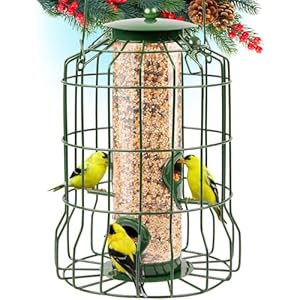 Gray Bunny Squirrel Proof Bird Feeders for Outdoors Hanging (Green) Metal Bird Feeder Squirrel Proof, Seed Birdfeeder, 4 Ports, Chew-Proof Weather Resistant Outside Backyard Birding Watching Gifts Gray Bunny Squirrel Proof Bird Feeders for Outdoors Hanging Green Metal Bird Feeder Squirrel Proof Seed Birdfeeder 4 Ports Chew Proof Weather Resistant Outside Backyard Birding Watching Gifts