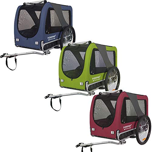 TIGGO DOGGYHUT® XL Hundefahrradanhänger Hundeanhänger Fahrradanhänger 80103 (ROT/SCHWARZ)