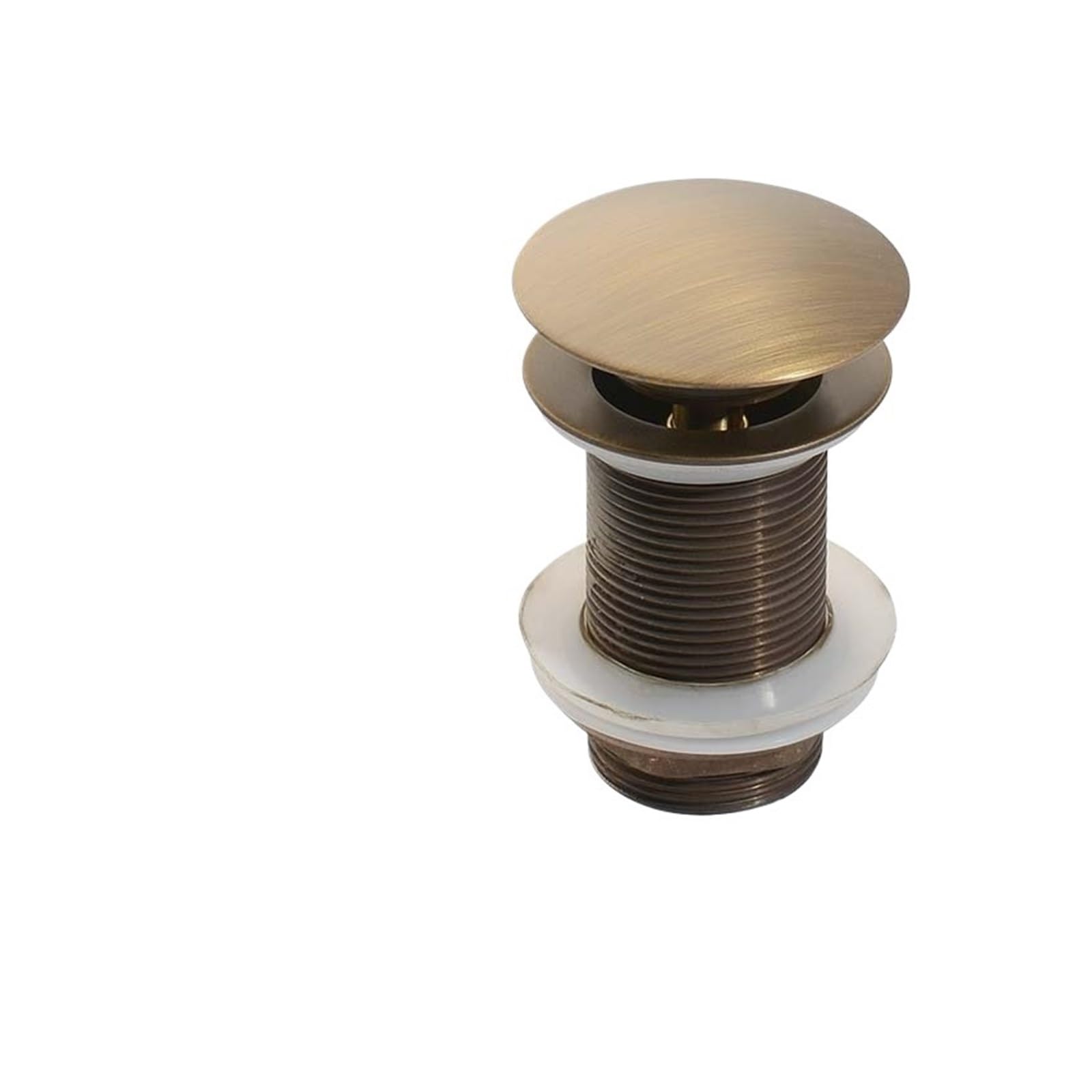 Drain Waste Stopper, Pop Up Sink Plug Bathroom Push Down S per Drain Multicolor(No Hole)
