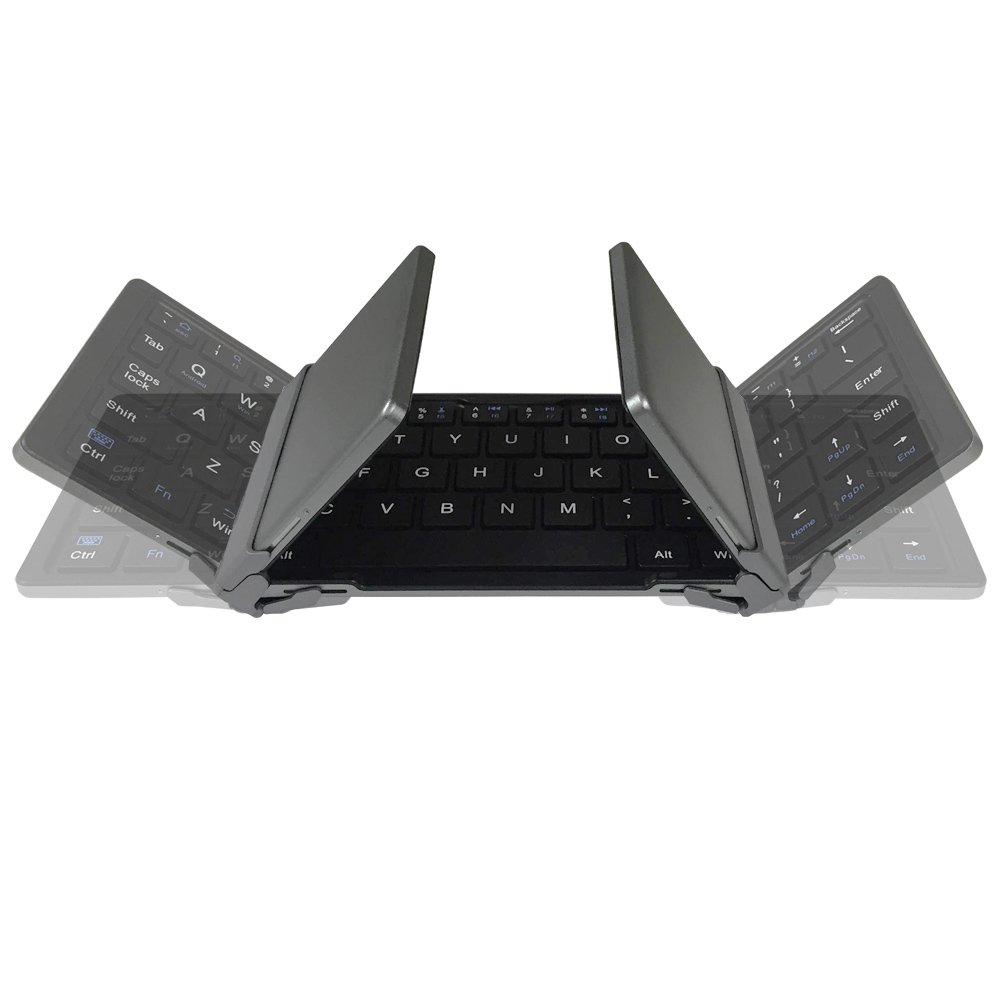 グラントン Bluetooth キーボード ブラック GK930-BK GK930 Tri-folding Bluetooth キーボード for Tablet / Smart