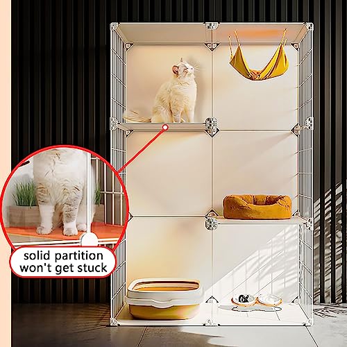 Armoire pour chat détachable pour sécuriser 1 à 3 chatons dans la maison