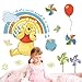 Tyolomz Disney Winnie Pooh Stickers muraux pour chambre d'enfant Motif animaux de dessin animé