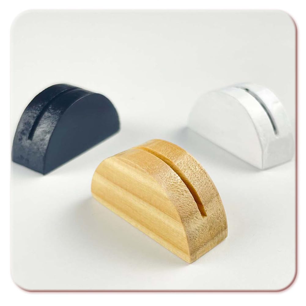Kartenhalter 40 Stück Holz Tischkartenhalter Menükartenhalter tischnummernhalter namenskarten Halter Sitzkartenhalter Postkartenständer Holzaufsteller für Büros Cafés Hochzeiten Restaurants