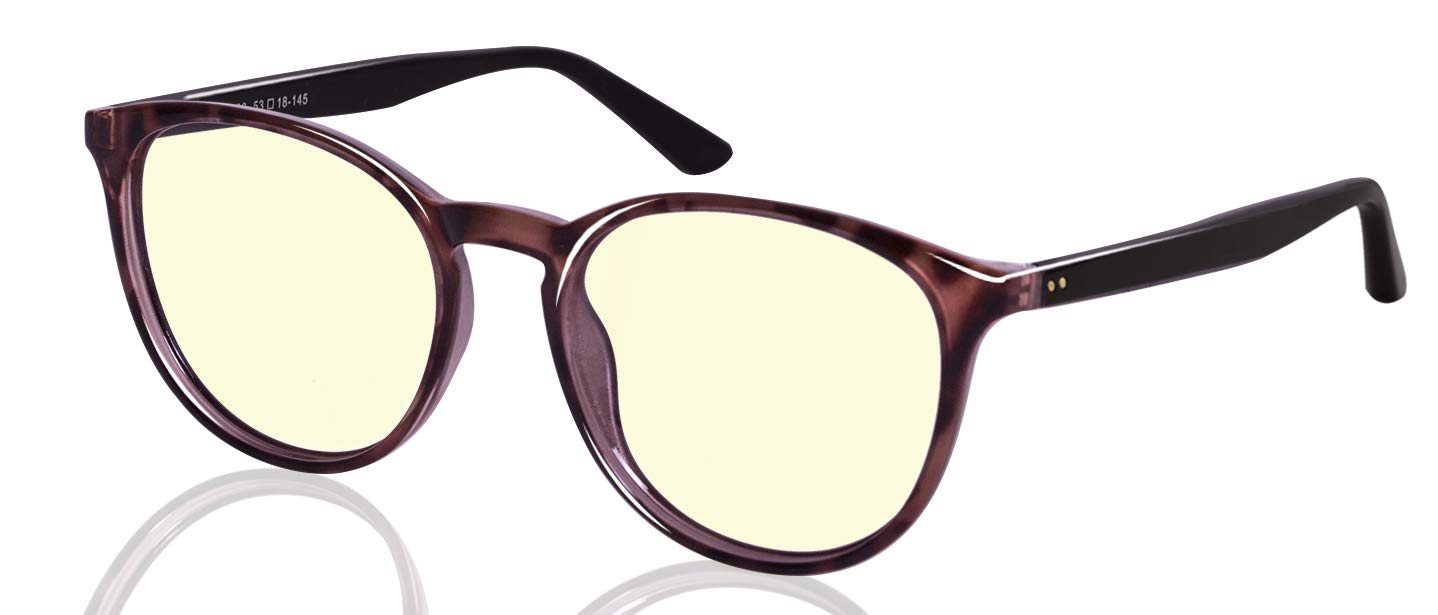 Blue Light Blocking Gaming Glasses, KALEIDO Computer Eyeglasses with Yellow Tinted Lens for Women Men