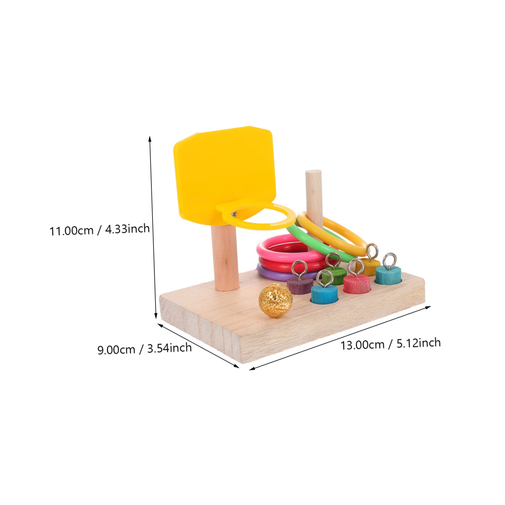 BESPORTBLE 3sets Giocattolo Per Uccelli Pappagallo Con Anello Da Basket Di Gioco Per Pappagalli e Uccelli Accessorio Divertente Per Stimolare Attività e Gioco Colori Misti
