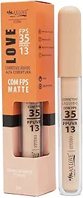 Corretivo Líquido Max Love Alta Cobertura FPS Matte 103, 5ml - Disfarça Imperfeições