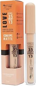 Corretivo Líquido Max Love Alta Cobertura FPS Matte 103, 5ml - Disfarça Imperfeições
