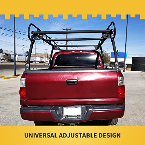 image for ECOTRIC 1000 LBS Adjustable Truck Bed Rack Contractor Ladder Pickup Lu