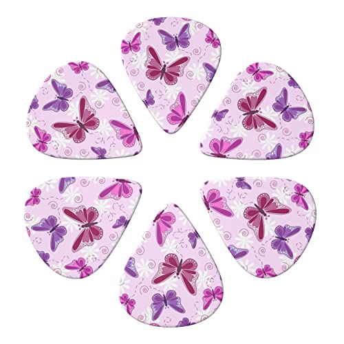 Ensemble de 6 médiators de guitare papillon rose pour guitare acoustique, guitare électrique, basse, ukulélé – fin… - Les Beatles, Paul McCartney, John Lennon, RIngo Starr, George Harrison Ensemble de 6 médiators de guitare papillon rose pour guitare acoustique, guitare électrique, basse, ukulélé - fin… – Image 5