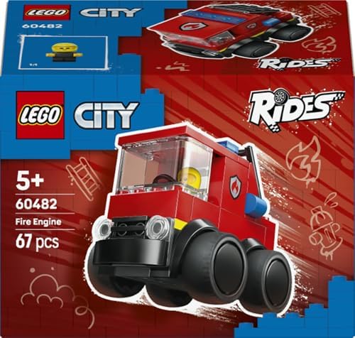 LEGO City Araçlar - İtfaiye Kamyonu 60482 – 5 Yaş ve Üzeri Erkek ve Kız Çocuklar için İtfaiyeci Minifigürü İçeren Yaratıcı Oyuncak Yapım Seti, Çocuklar için Eğlenceli Hediye Fikri (67 Parça) - Görsel 3
