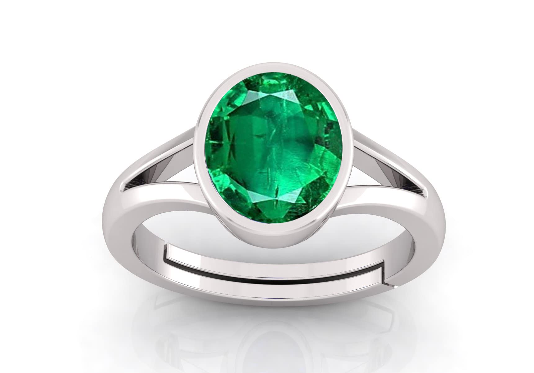 Om Gayatri Corp 7.25 Ratti Panna Stone Original Certified Panna Stone Emerald Ring Adjustable Woman Man Ring With Lab Certificate (B0B71VDS6H) Amazon Price History, Amazon Price Tracker