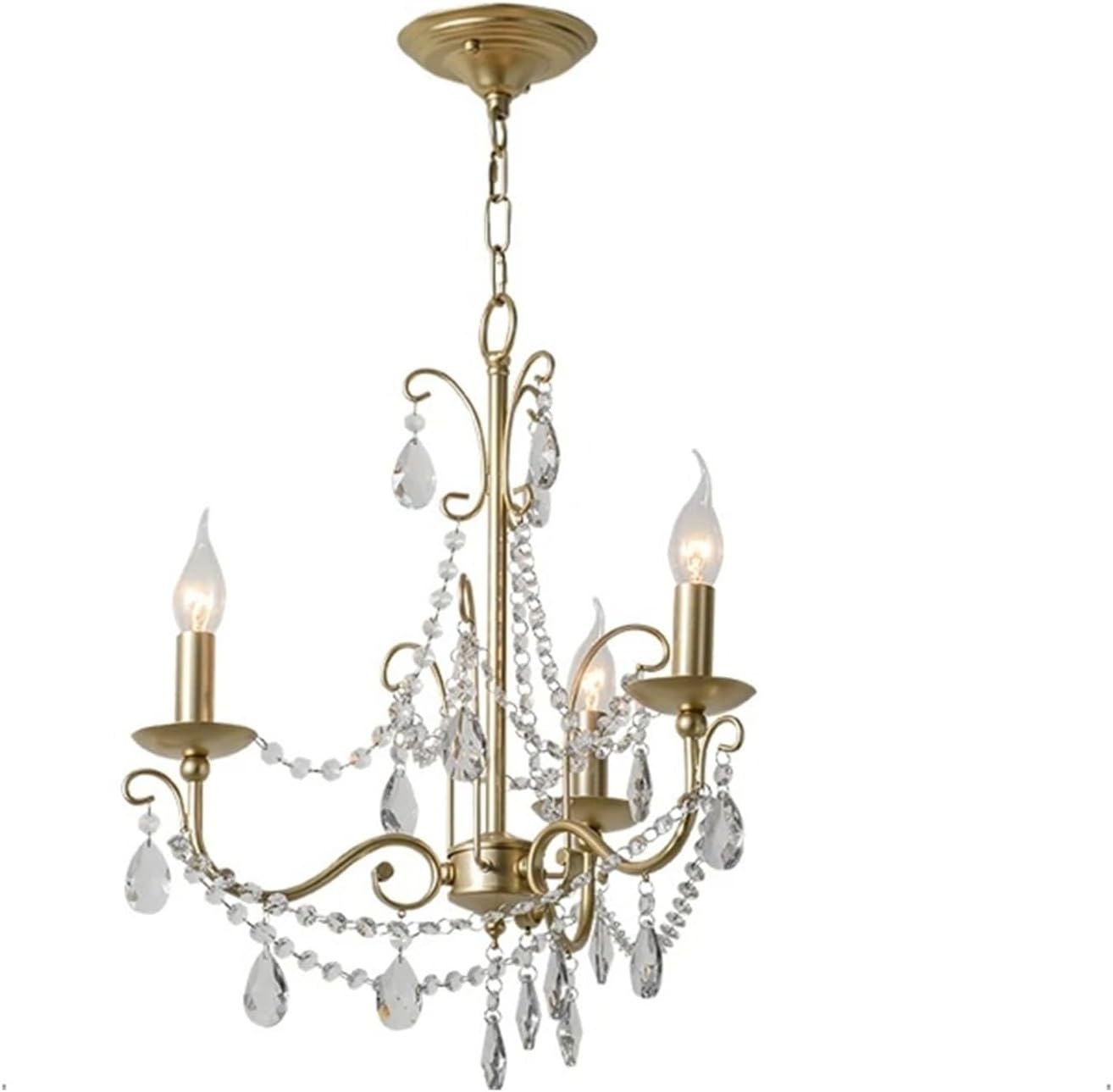 Luxury LED Crystal Chandelier Rustic V-intage Staircase Candle Chandelier Restaurant Bedroom Interior Decorative Chandelier, Modern