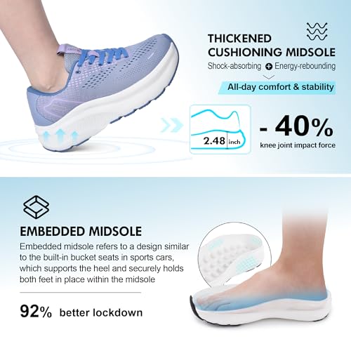 Image of JACKSHIBO Wide Toe Box Shoes Women Arch Support Zero Drop Wide Sneakers | Orthopedic, Plantar Fasciitis, Running, Walking, Athletic, Tennis, Gym, Workout, Supportive, Width, Cushion, Thick Sole