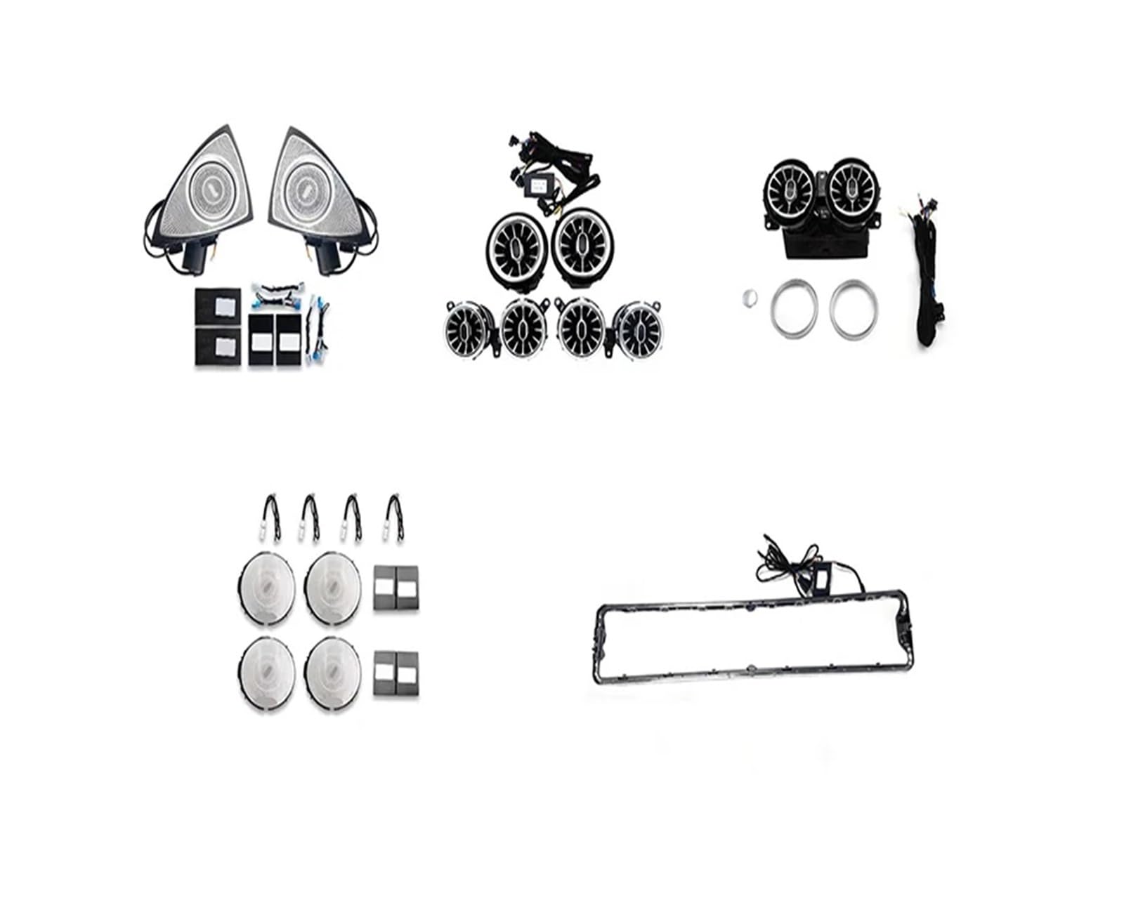 Atmosphere Light 4-Piece Set 5-Piece Set Compatible with Mercedes-Benz E-Class W213 2016 2017 2018 2019 2020 2021 2022(5-Piece Set)