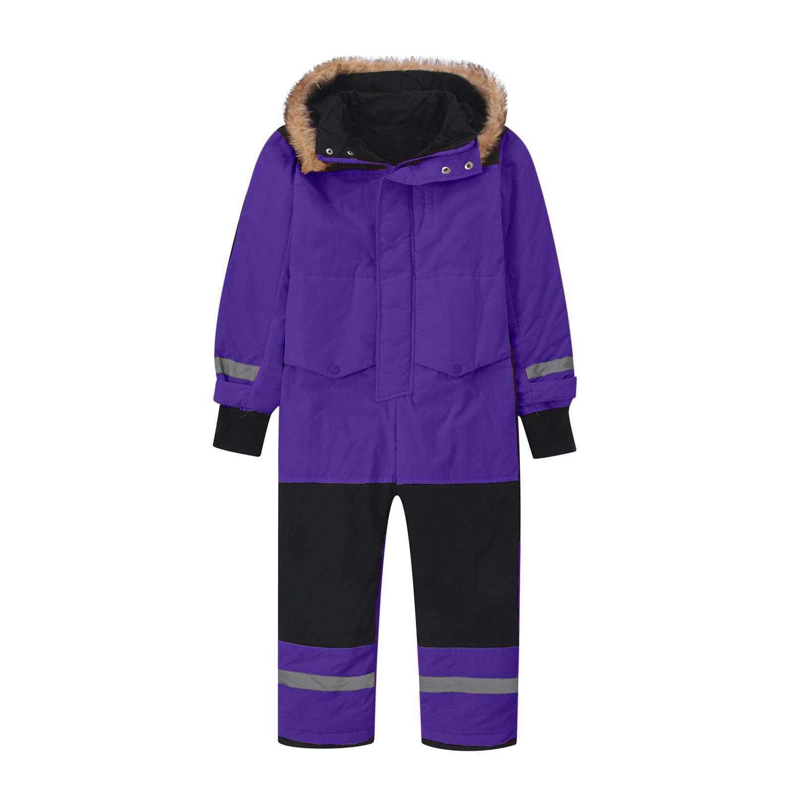 Chaqueta de esquí unisex para niños, mono de esquí con capucha, traje de nieve, impermeable, transpirable, traje de esquí engrosado, cálido, softshell funcional, mono de lluvia de una pieza, mono de