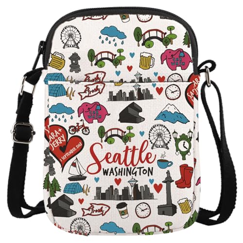 GJTIM Seattle Washington Souvenir Gift Seattle Washington Welcome Bag Travel Pouch for Traveller