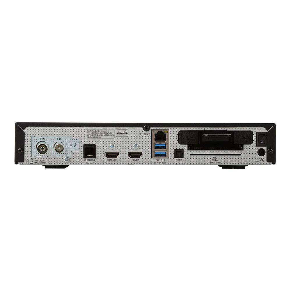 Vu+ UNO 4K SE 1x DVB-C FBC Receiver Twin Tuner PVR Ready Linux Kabelreceiver UHD 2160P TV Receiver Kabel-Fernsehen mit WLAN-Stick 150 Mbits
