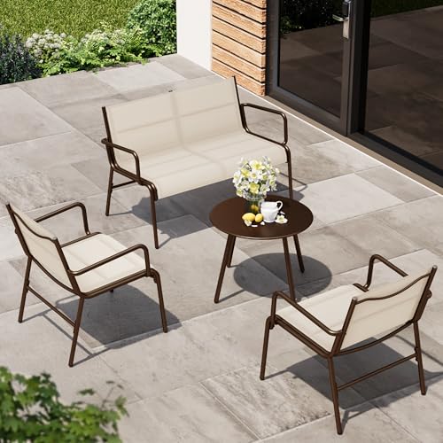 EAST-OAK-4-Piece-Patio-Furniture-Set-Waterproof-Outdoor-Furniture-Set-Patio-Sofa-with-Coffee-Table-for-Balcony-or-Porch-4-Seats-Patio-Conversation-Sets-for-Backyard-in-Beige