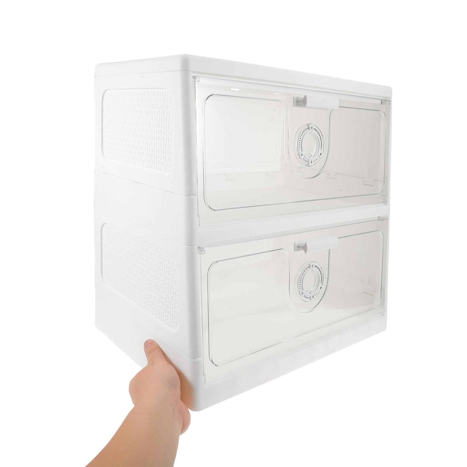 Scatola per Pane in Plastica a Doppio Strato con Timer, Conservazione Freschezza e Visibilità Totale, Organizer per Alimenti da Cucina per Uso Casalingo