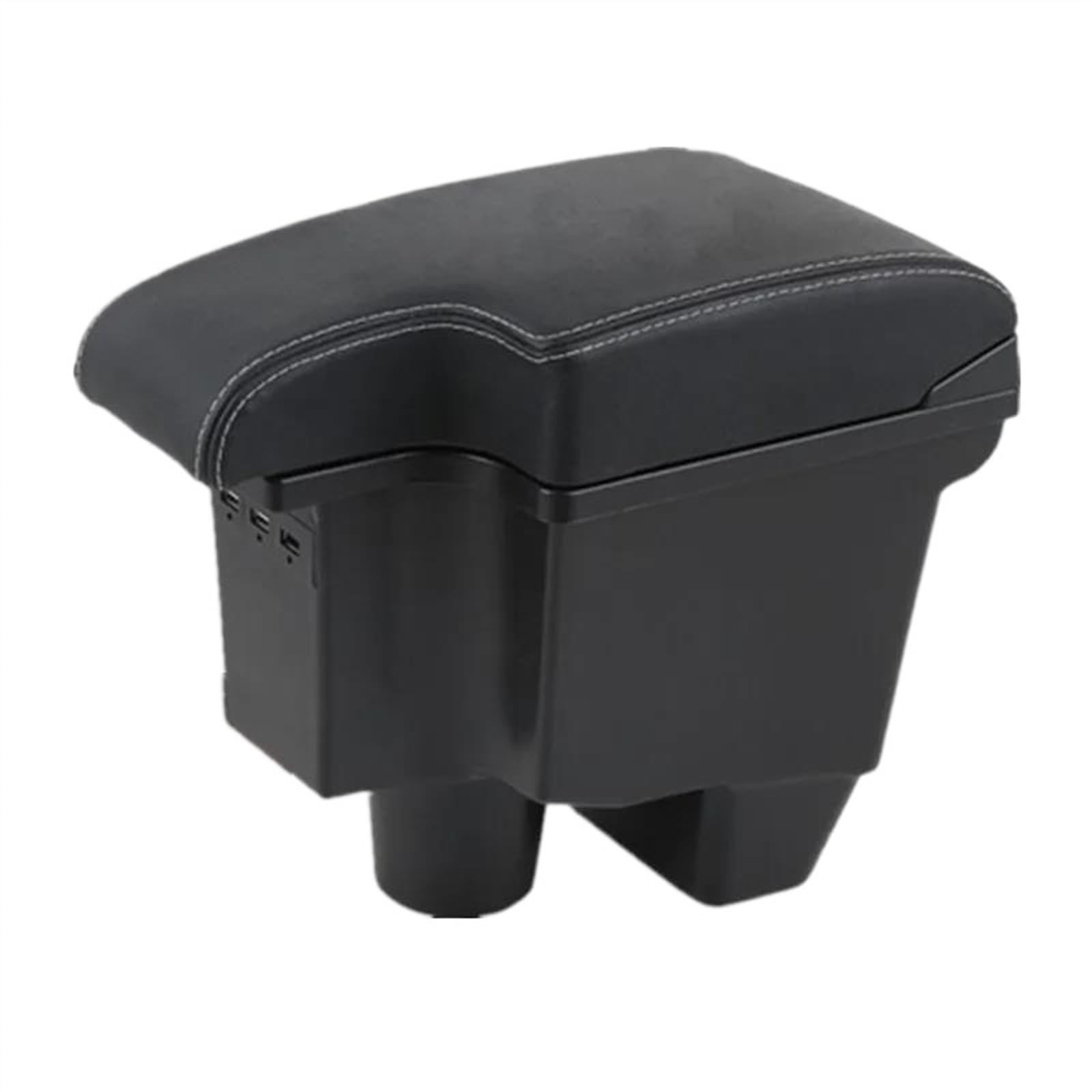 DYDGUTUFB Car Armrest Box Center Storage Box USB Retrofit Interior Accessories For Toyota For Yaris GR (A3 3USB)