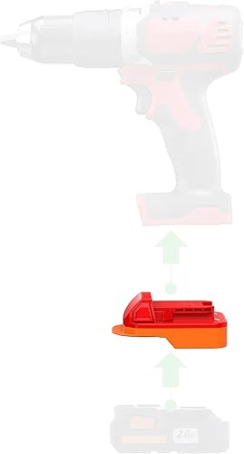 Miniatura 2 de Adaptador adecuado para herramientas inalámbricas Milwaukee M18 utilizadas con baterías Ridgid de 18 V (no plataforma avanzada de 18 v), solo
