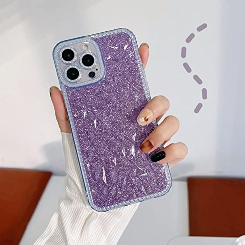 Coque diamant Samsung A32 4G violette en TPU souple luxueux et brillant