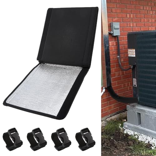 FINGERINSPIRE 3 Lagige 260x1830mm Dicke Schwarze Wasserdichte Rohrisolierung Mit Bändern Für Den Außenbereich Geeignet Für Mini Split Wärmepumpensysteme Thermischer Schutz Für Kupferrohre