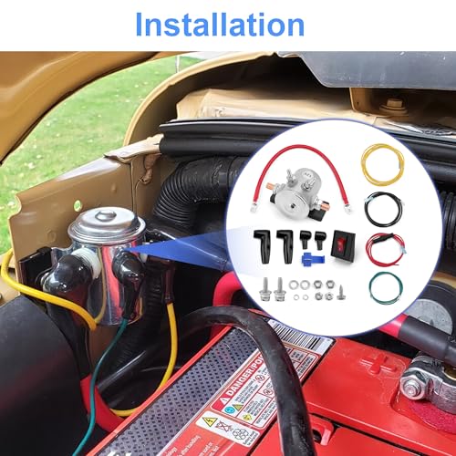 62132 Winch Solenoid Battery Power Interrupt Kit Cut-Off Switch Wiring Installation Set for Jeep Truck SUV Off-Road ATV UTV 12V by Outopakkle - Image 5