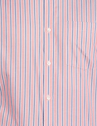 Image of PARK AVENUE Men's Striped Regular Shirt (PMSN14364-E5 Orange XL)