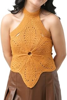 Women’s Crochet Halter Top - Sleeveless Summer Tank