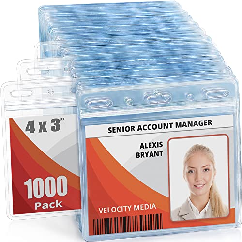 Mifflin-USA Card Protector (Clear, 4x3 Inches, 1000 Pack), Waterproof and