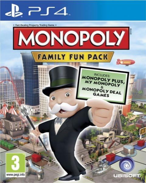 Monopoly Family Pack PS4 jeu video de societe multijoueur local salon