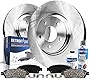 Detroit Axle - 288mm Front Disc Rotors + Brake Pads Replacement for Audi A4 A6 Quattro VW Passat - 6pc Set