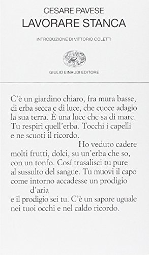 Lavorare stanca Lavorare stanca