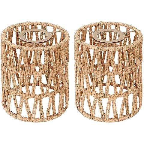 OTTOSEA Rattan Lamp Shade Set Cover
