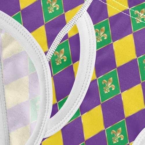 visesunny Boys Cotton Underwear Cardinal Mardi Gras Printed Toddler Soft Training Briefs Size 2T-8Y for Kids 6