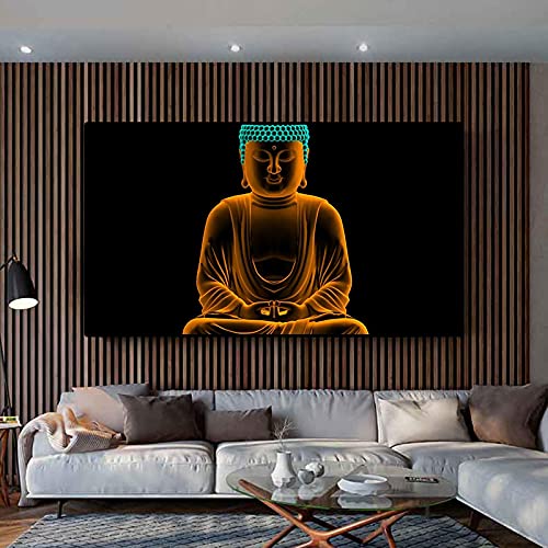 Affiche bouddha moderne salon peinture sur toile abstraite 50x70cm