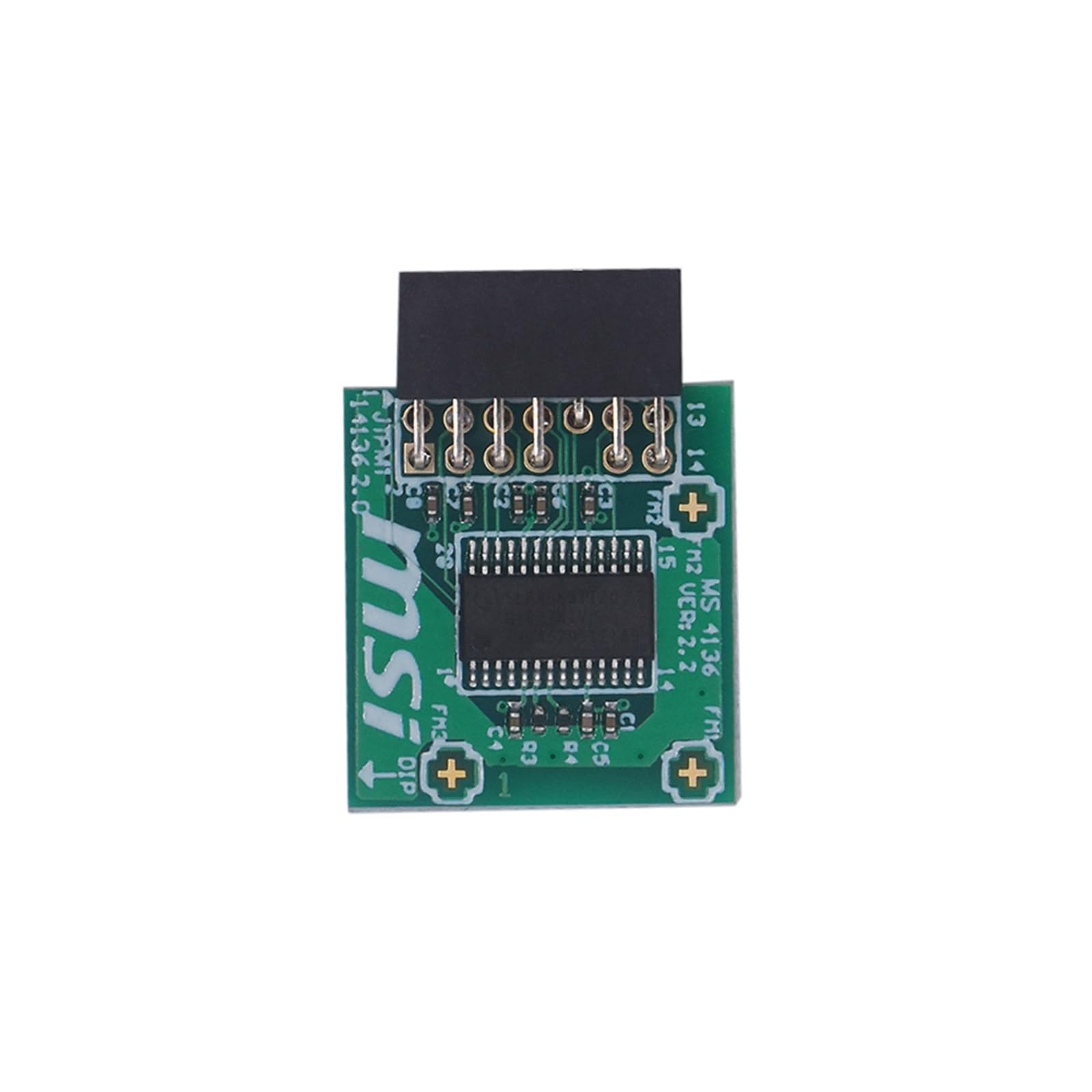 Modulo TPM MS-4136 professionale TPM2.0 Modulo di sicurezza Adattatore per computer piattaforma affidabile per connettori per computer di impostazione domestica