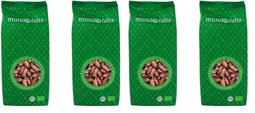 Mundo Feliz Getrocknete entsteinte Datteln aus Bio-Anbau, 2 x 500 g (Packung mit 2)