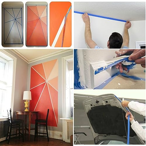 Image of Wide Masking Tape, Blue Painters Tape, 3 Inch x 55 Yards | Multi-Purpose for Painting, Building, Labeling, Edge Finishing & DIY Projects