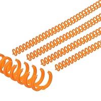 PATIKIL 12mm(1/2") Plastic Spiral Binding Coils, 50 Pcs Binding Spirals 85 Sheet Capacity 3:1 Pitch Binding Spirals For Binding Paper Sheets, Sky Blue